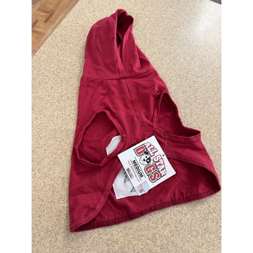 Stanford University Cardinals Collegiate Dog Hoodie T Shirt Medium NWT